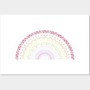 Boho Rainbow Posters and Art